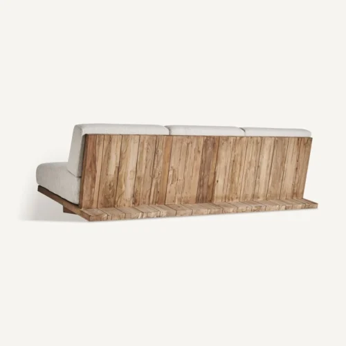 Canapé Pure teck recyclé crème Vical Home — vue 4