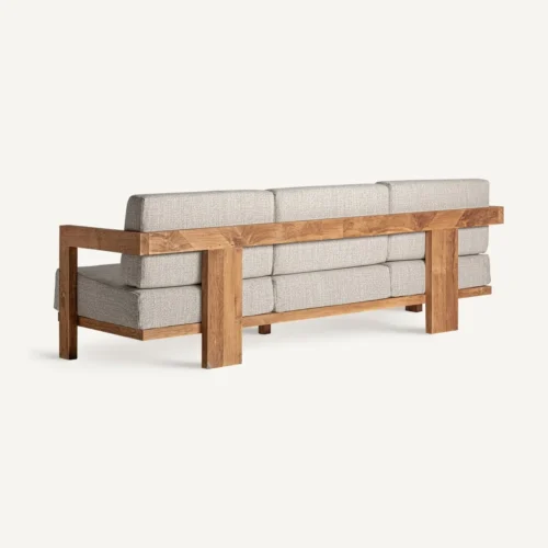 Canapé Testa teck recyclé et blanc Vical Home — vue 4