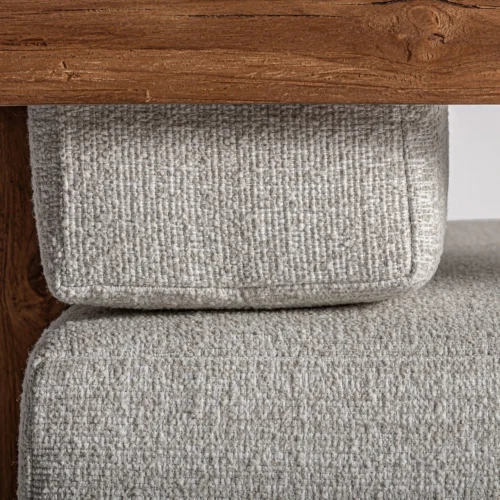 Canapé Testa teck recyclé et blanc Vical Home — vue 7
