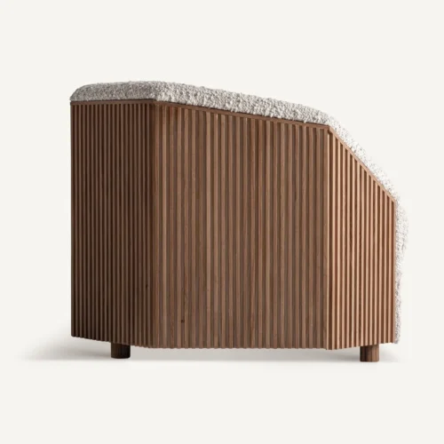 Canapé Windek beige et chêne Vical Home — vue 3