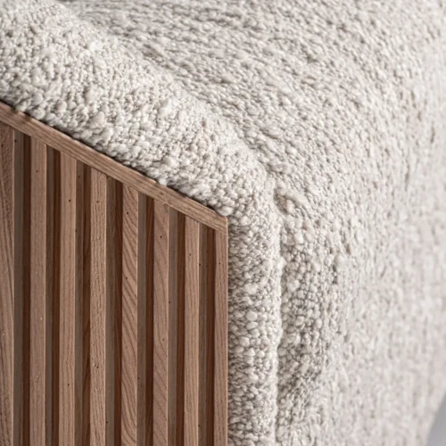 Canapé Windek beige et chêne Vical Home — vue 6