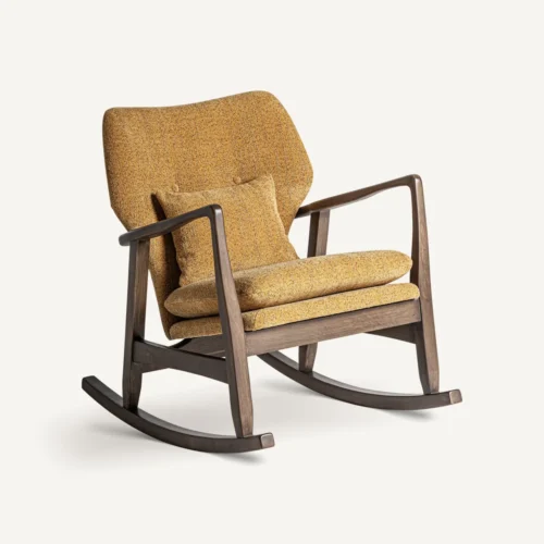 Chaise à bascule Kelly ocre chiné Vical Home