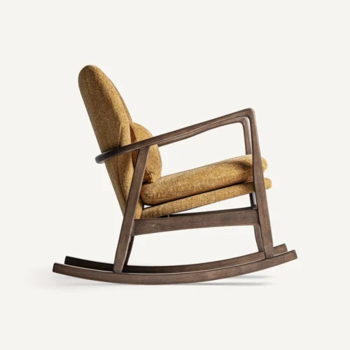 Chaise à bascule Kelly ocre chiné Vical Home — vue 3
