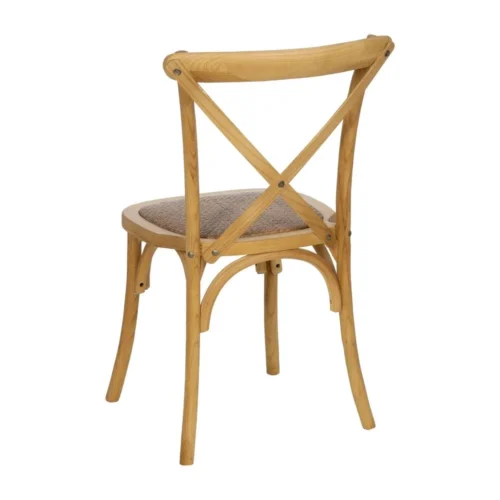 Chaise bois d'orme et rotin Ixia 50 cm — vue 4