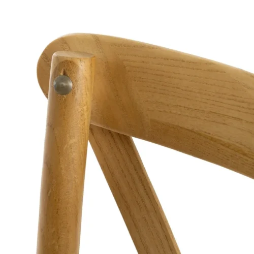 Chaise bois d'orme et rotin Ixia 50 cm — vue 7
