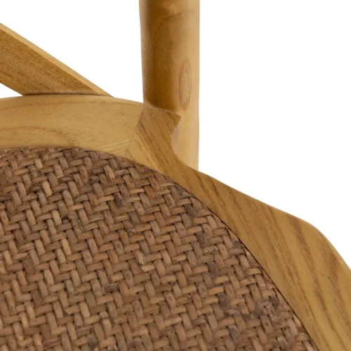 Chaise bois d'orme et rotin Ixia 50 cm — vue 9