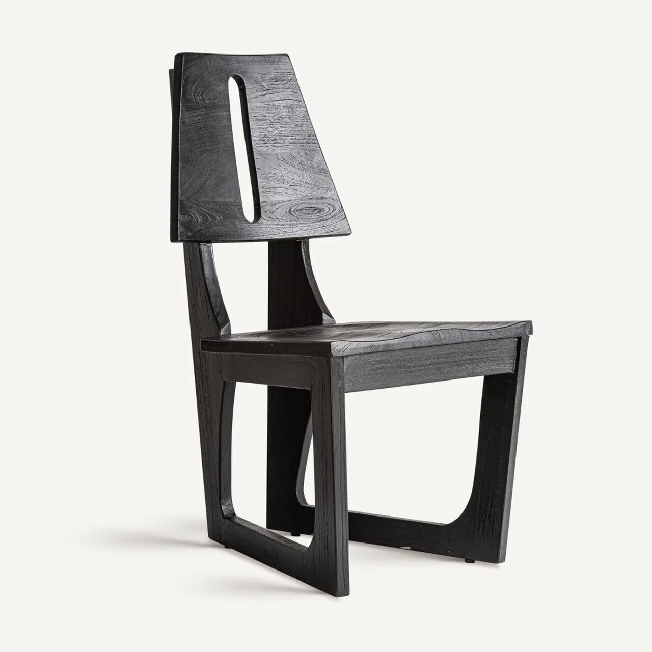 Chaise bois de teck noir Vical Home