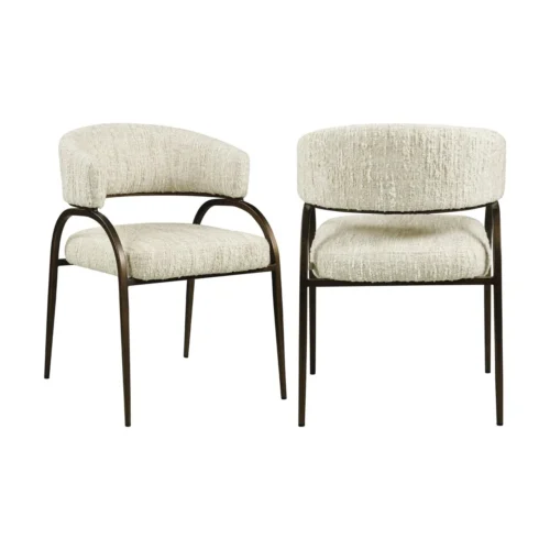 Chaise Charda beige angora Richmond Interiors — vue 2
