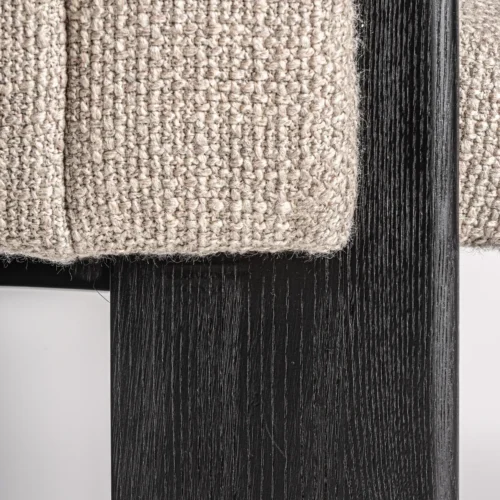 Chaise Cluny beige chiné et chêne noir Vical Home — vue 7