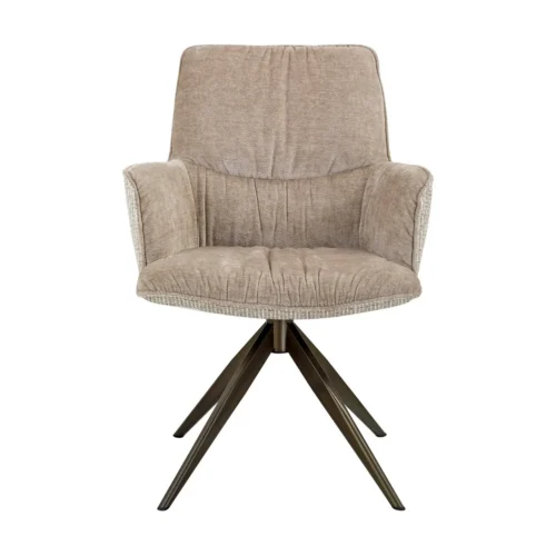 Chaise pivotante Chase cream blockweave Richmond Interiors — vue 3