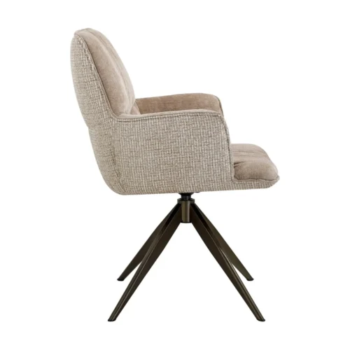 Chaise pivotante Chase cream blockweave Richmond Interiors — vue 4