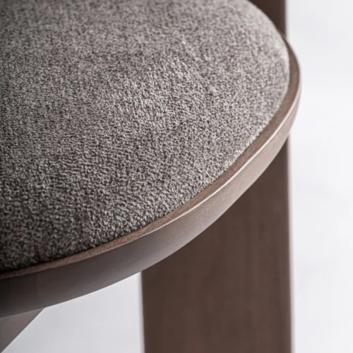 Chaise Devillac taupe et frêne noyer Vical Home — vue 6