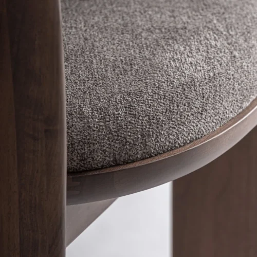 Chaise Devillac taupe et frêne noyer Vical Home — vue 7