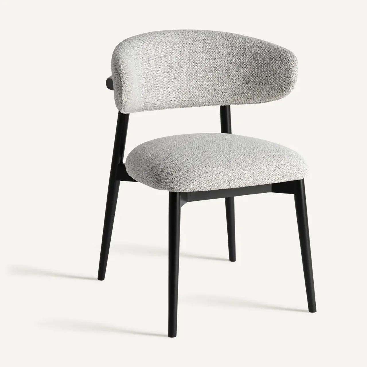 Chaise Erlec gris et érable noir Vical Home