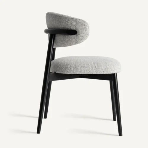 Chaise Erlec gris et érable noir Vical Home — vue 3