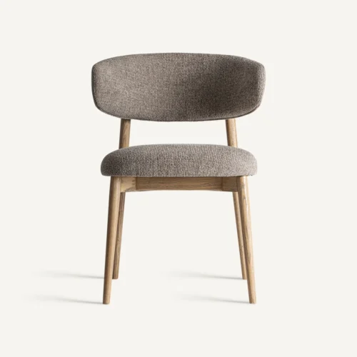 Chaise Erlec taupe et érable marron clair Vical Home — vue 2