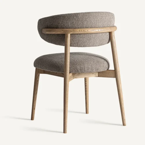 Chaise Erlec taupe et érable marron clair Vical Home — vue 4