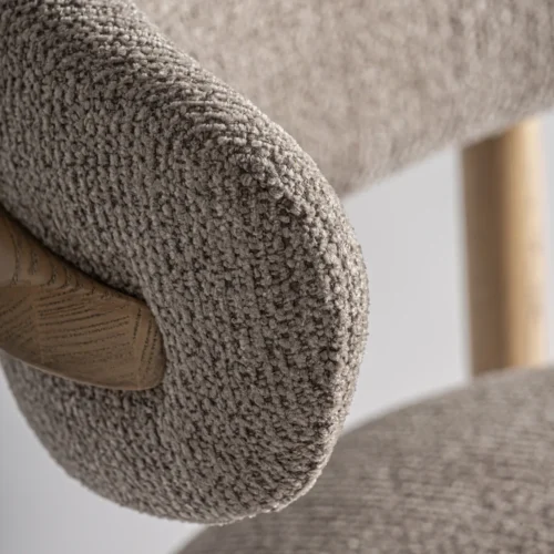 Chaise Erlec taupe et érable marron clair Vical Home — vue 6