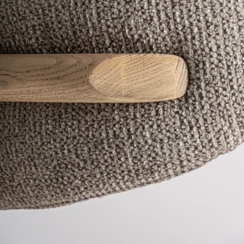 Chaise Erlec taupe et érable marron clair Vical Home — vue 7