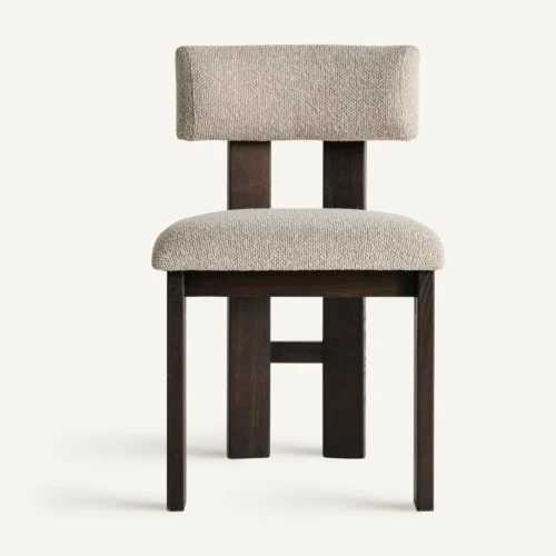 Chaise Evje beige et frêne lot de 2 Vical Home — vue 2