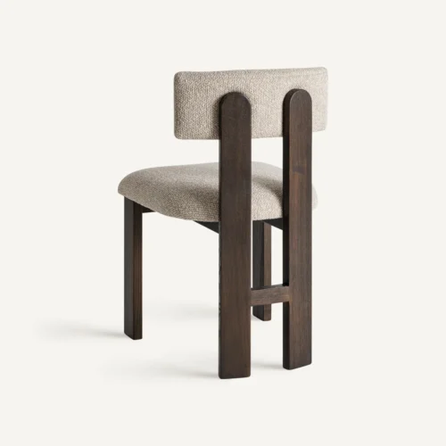 Chaise Evje beige et frêne lot de 2 Vical Home — vue 4