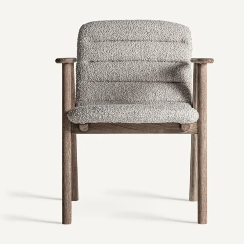 Chaise Jacquard orme clair et beige 62 cm Vical Home — vue 2