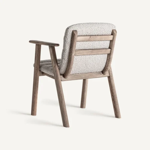 Chaise Jacquard orme clair et beige 62 cm Vical Home — vue 4