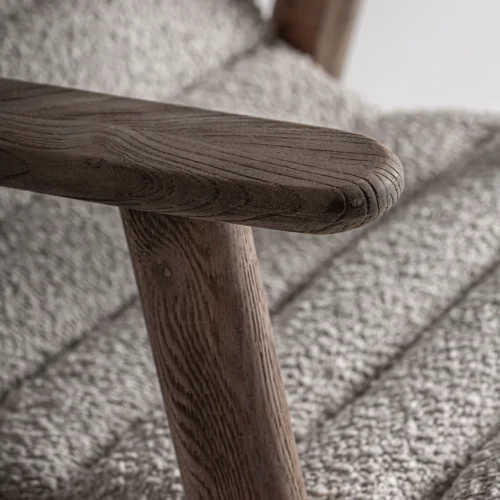 Chaise Jacquard orme clair et beige 62 cm Vical Home — vue 5