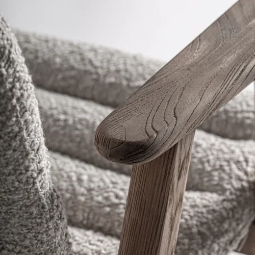 Chaise Jacquard orme clair et beige 62 cm Vical Home — vue 9