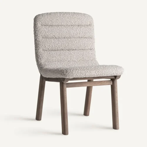 Chaise Jacquard orme clair et beige lot de 2 Vical Home