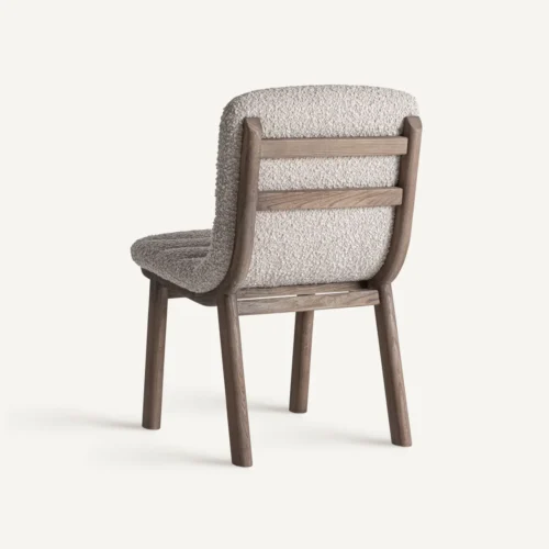 Chaise Jacquard orme clair et beige lot de 2 Vical Home — vue 4