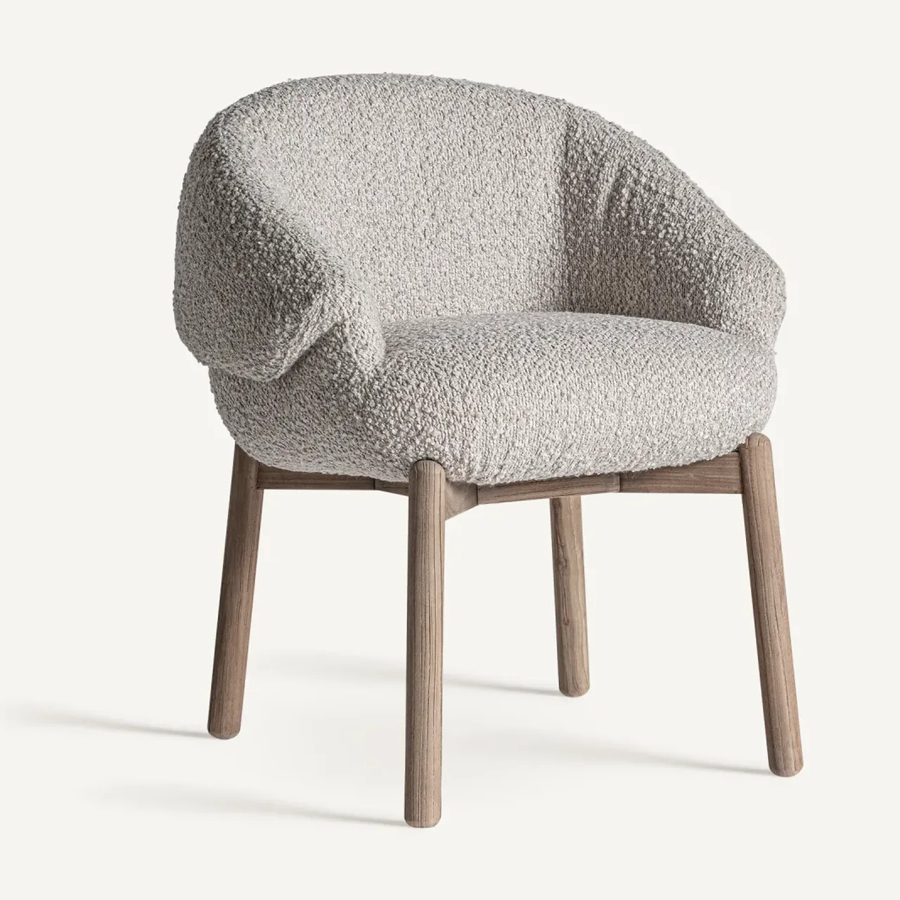 Chaise Jacquard orme marron et beige Vical Home