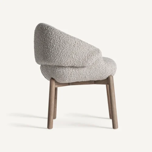 Chaise Jacquard orme marron et beige Vical Home — vue 3
