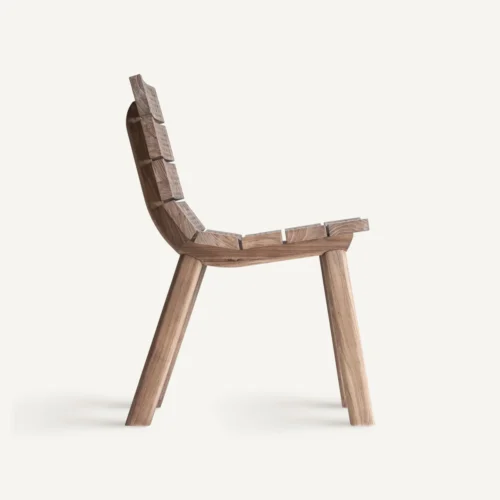 Chaise Jacquard orme marron lot de 2 Vical Home — vue 3
