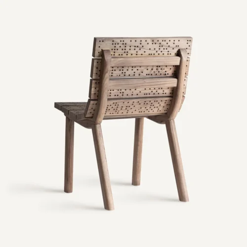 Chaise Jacquard orme marron lot de 2 Vical Home — vue 4
