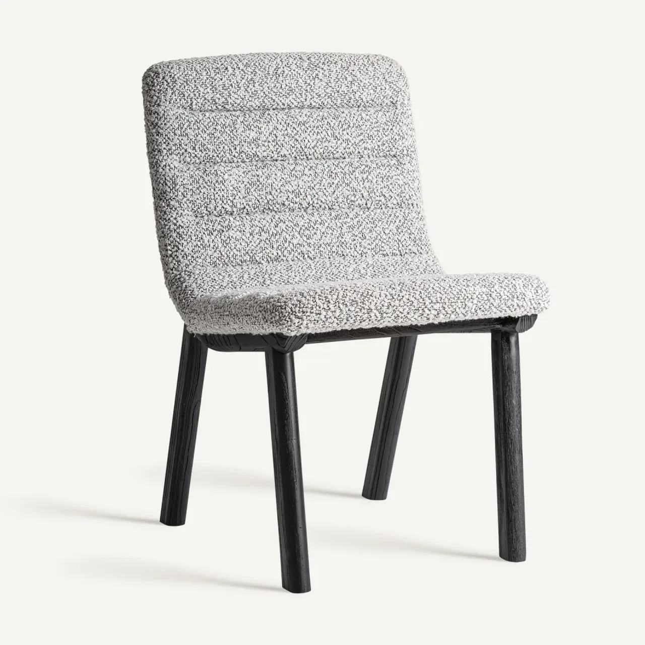 Chaise Jacquard orme noir et gris Vical Home
