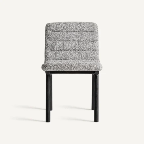 Chaise Jacquard orme noir et gris Vical Home — vue 2