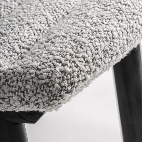 Chaise Jacquard orme noir et gris Vical Home — vue 6