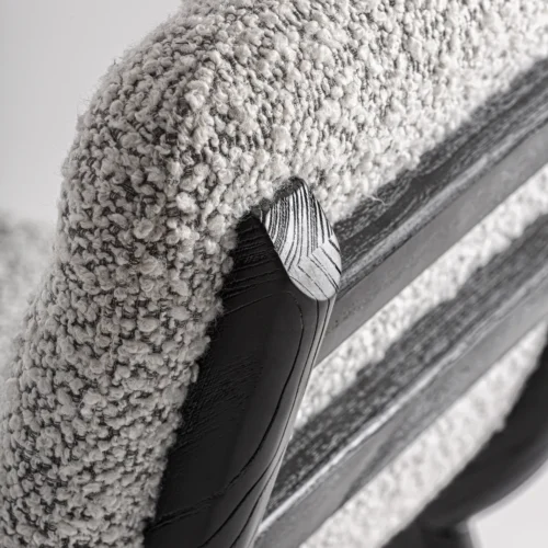 Chaise Jacquard orme noir et gris Vical Home — vue 8