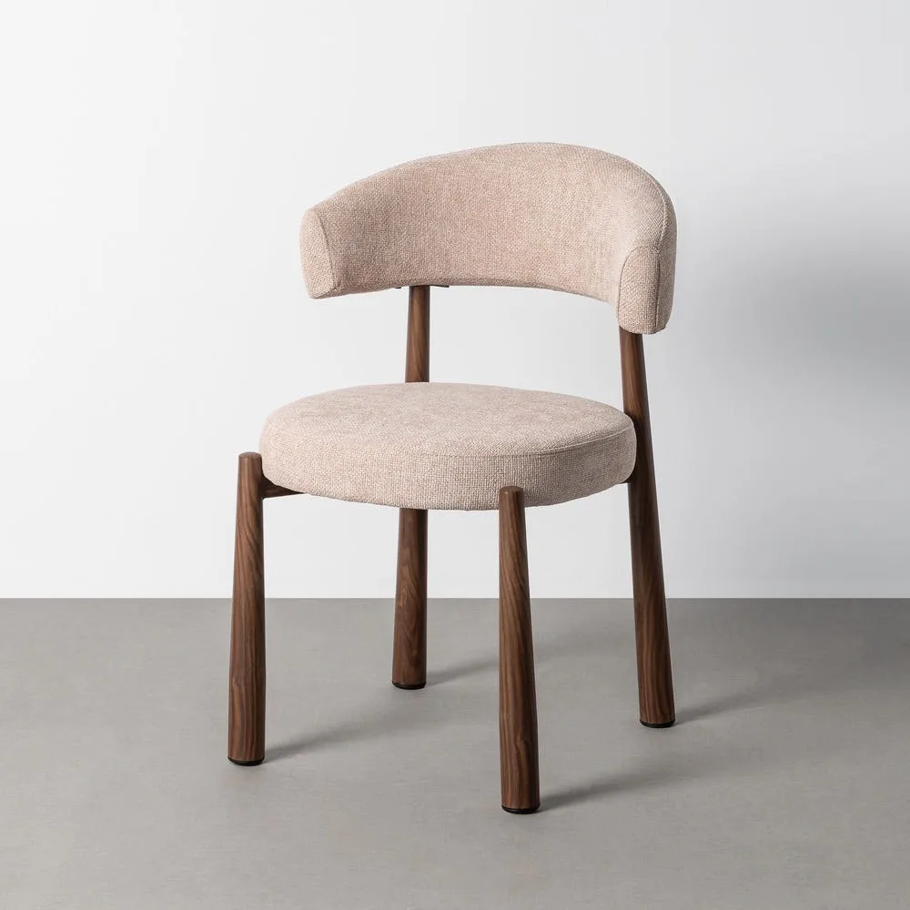Chaise large tissu et métal Ixia 56 cm