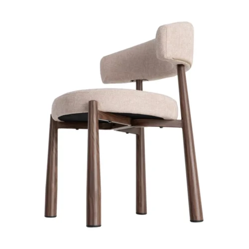 Chaise large tissu et métal Ixia 56 cm — vue 7