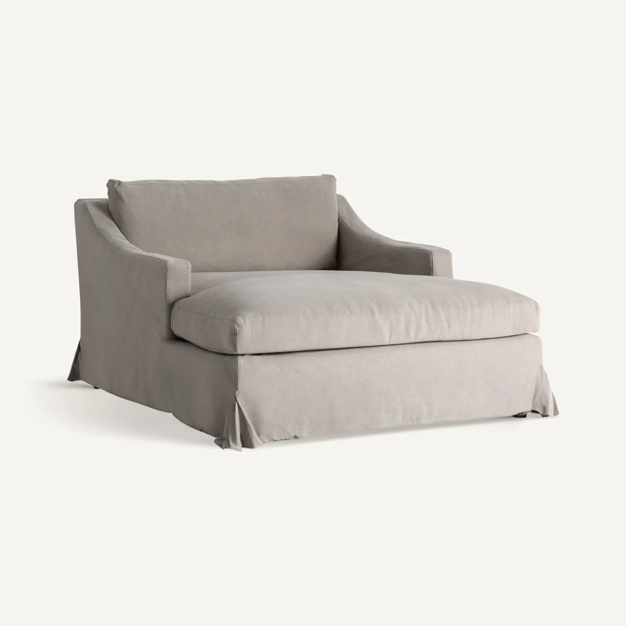Chaise longue Arsac lin gris Vical Home