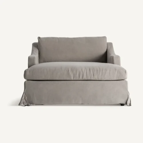 Chaise longue Arsac lin gris Vical Home — vue 2