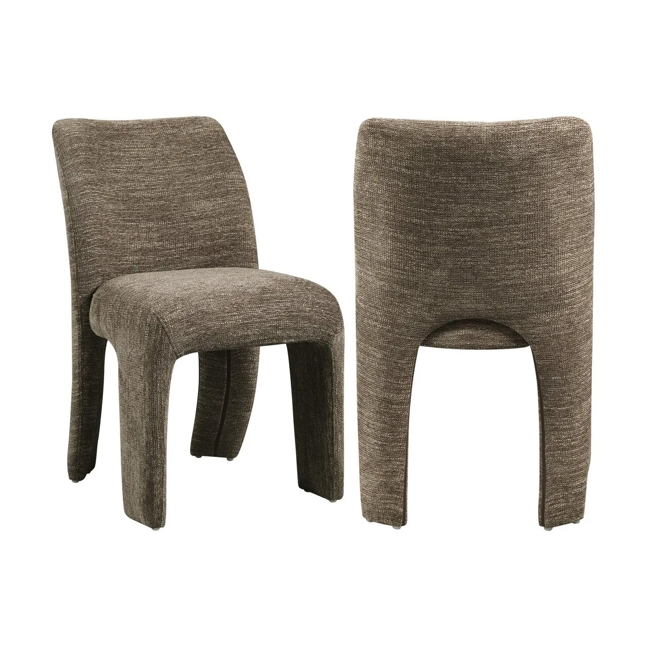Chaise Maya marron softweave lot de 2 Richmond Interiors