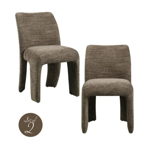 Chaise Maya marron softweave lot de 2 Richmond Interiors — vue 2