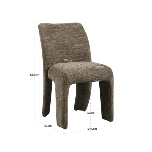 Chaise Maya marron softweave lot de 2 Richmond Interiors — vue 9