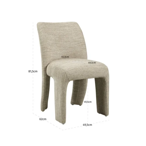 Chaise Maya natural softweave lot de 2 Richmond Interiors — vue 9