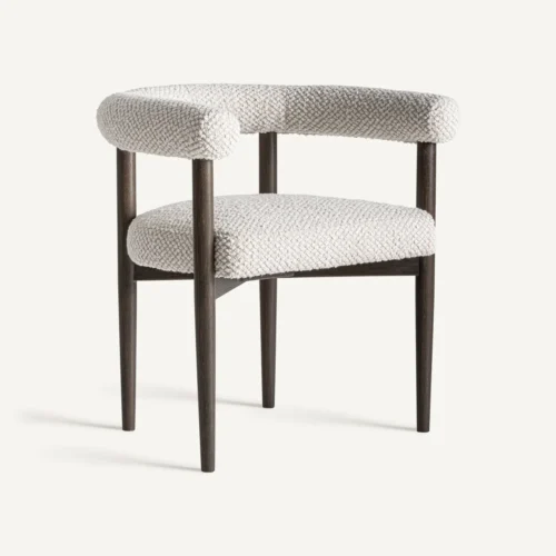 Chaise Neuffen frêne noir et gris Vical Home