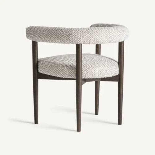 Chaise Neuffen frêne noir et gris Vical Home — vue 4