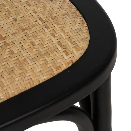 Chaise noire bois d'orme Ixia 45 cm — vue 10